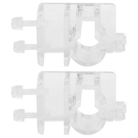 2Pcs Aquarium Water Pipe Hose Holder Pipe Clamp Mounting Clip Aquarium Soft Tube Fixture Holder Fixing Clip Acrylic Transparent Fish Tank Tube Clamp Holder