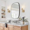 SANTOSTOCK Gold Wall Sconces Set of 2, Modern Bathroom Sconces
