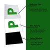 JinRui-T 3 Pack P Plates Magnetic Sticker,Reflective New Driver Sticker,
