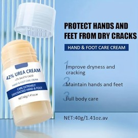 42% urea más 2% ácido salicílico crema para pies, bálsamo de pies para pies secos agrietados, rodillas, codos, manos, hidratar y nutrir el cuidado de 