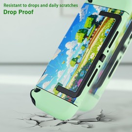 TIKOdirect Protective Case for Switch 2, Hard PC Shell and Soft TPU Joy-Con Grip, Slim Dockable Cover Case with Cute Pattern, Anti-Scratch and Shock-Absorption Design Cover Skin for Switch 2, Flower