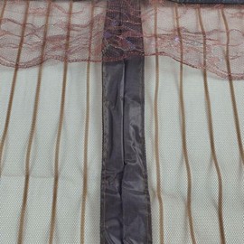 100x210cm Magnetic Stripe Detachable Entrance Screen Door (Velcro Type) Brown