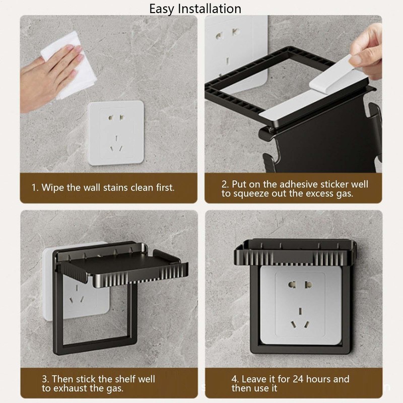 Wall Shelf Organizer for Outlets - Wall Mounted Outlet Shelf