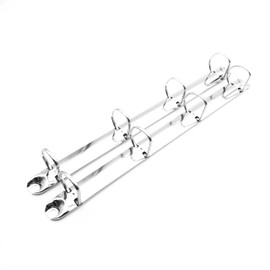 Julyun 2Pcs Metal A4 Size 4-Ring Binder Mechanism Replacement Kit，4 D-Rings, 25mm Inner Height, Loose Leaf Binding Spines Combs for Organizers DIY Planners