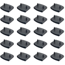 SCHUIWINNER 20Pcs Plastic Bed Slat Holders Kits Connecting Accessories Bed Slat Clips for Beds Replacement (Black)