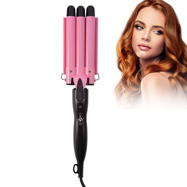 Three Barrel Hair Curling Wand, Tourmaline Ceramic Curlers with Non-Slip Handle, Adjustable Temperature, Hair Styling Tools 5 #