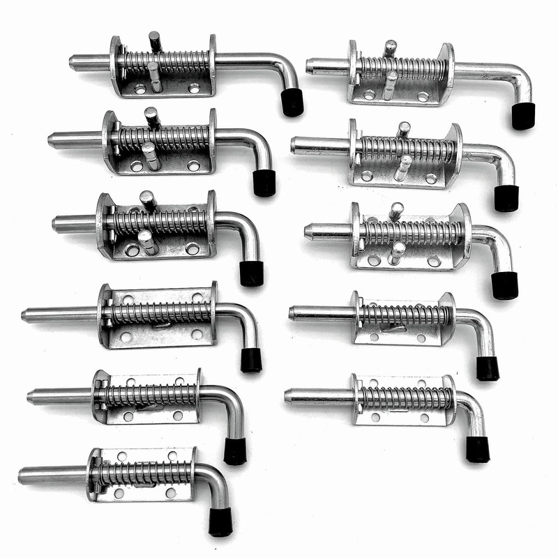 1PCS Spring Loaded Latch,Stainless Steel 304 Security Barrel Bolt Latch
