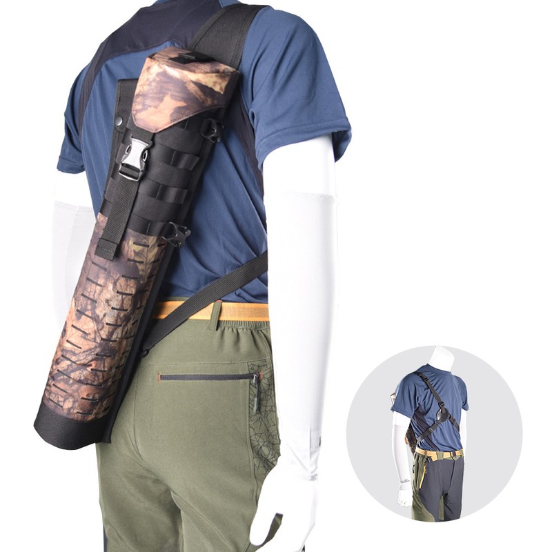 Oxford Cloth Back Arrow Quiver Outdoor Hunting Arrows Bag with