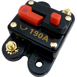 Jex Electronics 190 Amp in-Line Circuit Breaker Stereo/Audio/Car/RV 190A/190AMP Fuse 12V/24V/32V