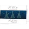 High-quality Christmas cards (50 folding cards) Christmas trees with envelope,