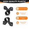 50-Pack HeSun 1/2" PEX Suspension Pipe Clamps, Black Butterfly Style,