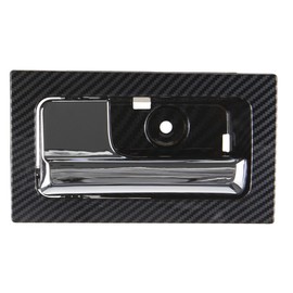 RLB-HILON Interior Door Handle Compatible with Ford F150 2009 to 2014 Year, Front or Rear Left Driver Side Door, Carbon Fiber Pattern Color