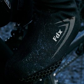 FDX Reflective Cycling Overshoes, Waterproof Bike Shoe Covers, Windproof Lightweight All Season Gaiters for Men and Women - Road Biking, MTB, Hi Viz Accessories Black, L