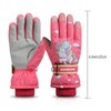 Kids Winter Gloves Waterproof Snow Ski Gloves Cartoon Windproof Warm
