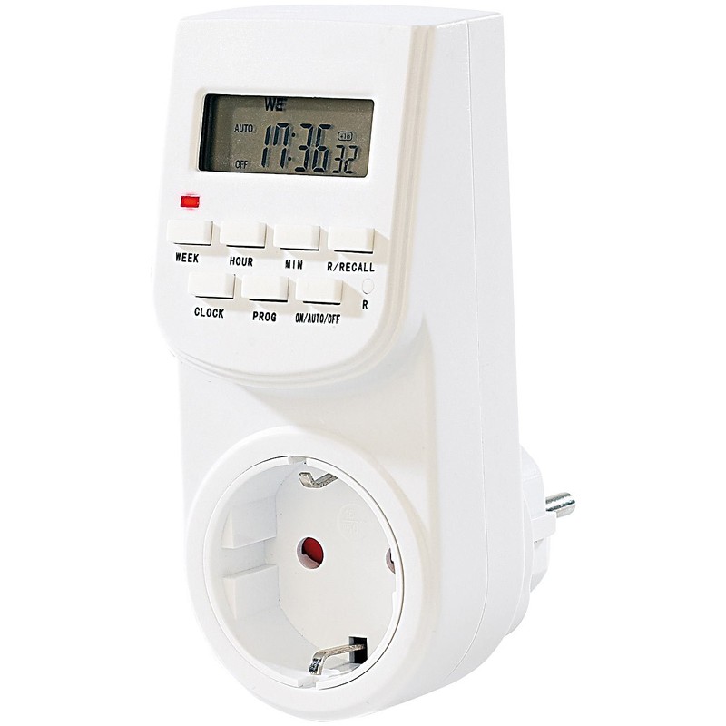 revolt timer socket: Digital timer with LCD display, accurate to