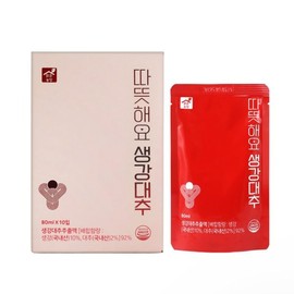 따뜻해요 생강대추(80mlx10개입) Warm Ginger Jujube (80ml x 10 pack)