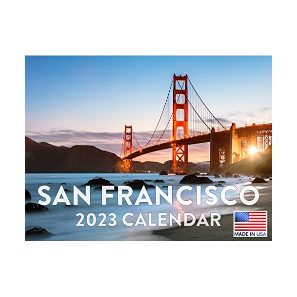 San Francisco Calendar 2023 Monthly Wall Hanging Calendars California Travel