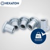 HEXATON Sleeve Nut M6 x 15 x 10mm - 50