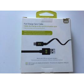 PureGear Pure Gear Flat Round Charge Sync Cable for MICRO USB Devices   48" 4FT 1.2M New - White