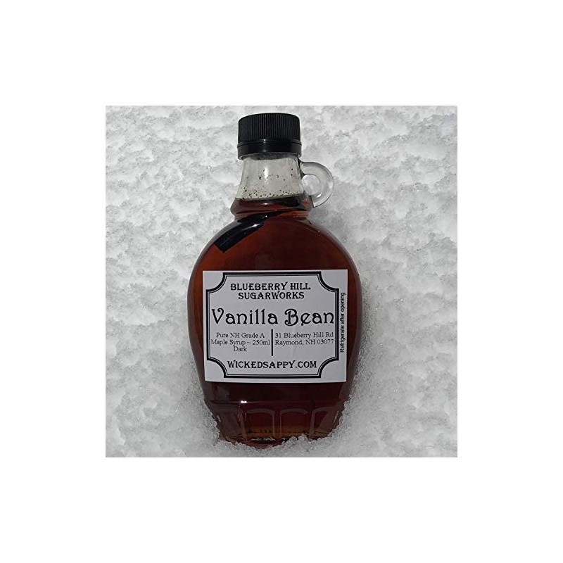 100% Pure NH Maple Syrup, Organic Vanilla Bean Infused, 250ml