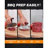 HULISEN 6.2" Stainless Steel Smashed Burger Press with Extra Wide