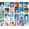 PIXILUV Vintage Postcards (24 pcs 4"x6" each) Snowmen Coming to