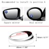 2PCS Ultra Small Blind Spot Mirror, 1.57" Smaller Round HD