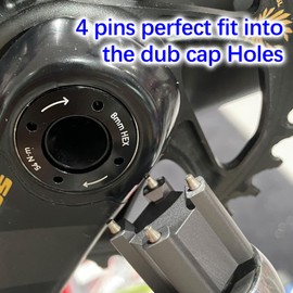 ATUECHUE Dub Crank Arm Cap Installation Removal Tool for SRAM BB30, Dub Crankset Self-extracting Cap Extractor Tool, Aluminum