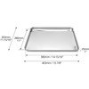 QWORK Stainless Steel Instrument Tray, Multipurpose Service Tray with Flat