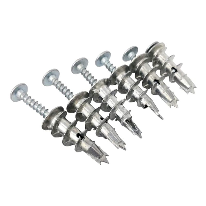 KafTon Heavy Duty Metal Self-Drill Plasterboard Fixings, Zinc Self Drilling