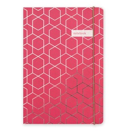 Matilda Myres Notebook - A5 Lined - Berry & Rose Gold