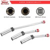 BILITOOLS 6 Piece 3/8-Inch Drive Magnetic Swivel Spark Plug Socket