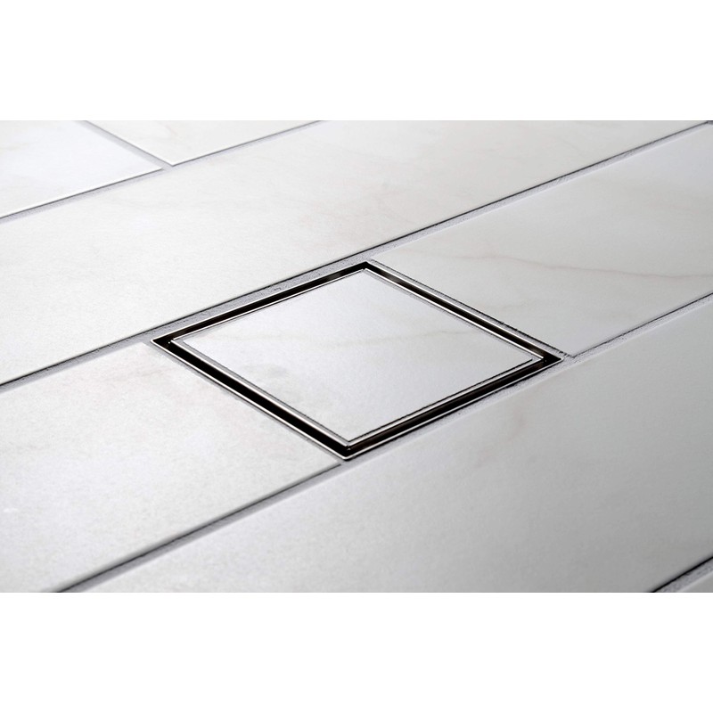 Designline 4 in. x 4 in. Square Drain Tile-in Grate