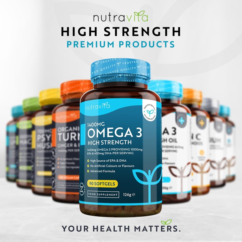 Nutravita Highest Strength Omega 3 Fish Oil 2000mg - Providing