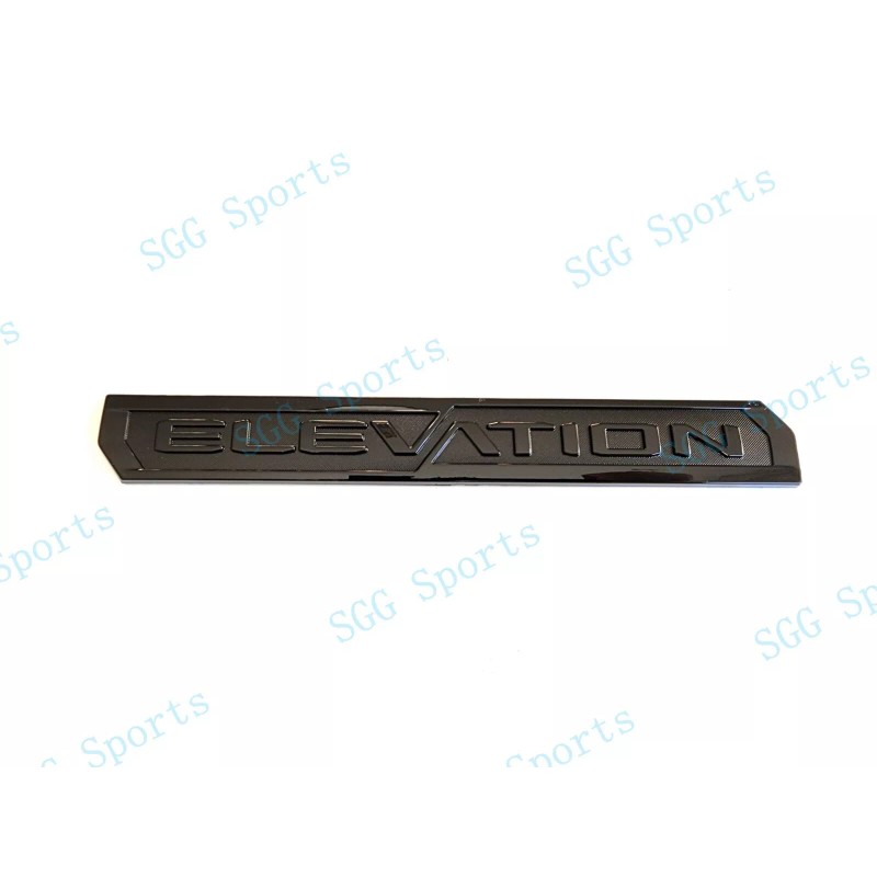 GMC 3PCS Gloss Black Door Rear Elevation Emblem Badges Fit