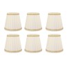 6PCS Set Small Lamp Shade Modern Style Cloth Clip On