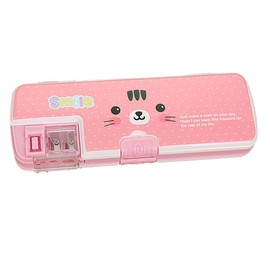 Cartoon Pencil Sharpener, Supertool Beautiful Princess Plastic Pencil Box, Cute Pencil Holder Case with Sharpener for School, Students, Girls, Boys (Pack of 1)