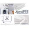 ZOLLNER Set of 2 Mattress Toppers in 50 x 70