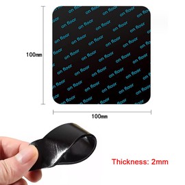 HATOOLHA 8pcs Non Slip Rug Sticker Pads, Washable Corner Side Gripper Sticker Tape for Area Rug Carpet Anti Curling (口 Shape)