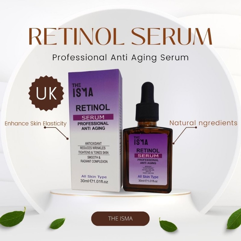 Retinol Serum for Face, Neck, Wrinkles - Resurfacing, High Strenthg