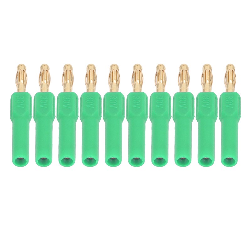 10Pcs Banana Plug 4.0mm Male to 2mm Female Connector 30V