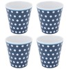4Pcs/Set Cute Melamine Mug Imitation Porcelain Beverage Cup for Home