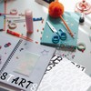 2 Inch Cursive Letter Stickers 6 Sheets, CMBBZZY Alphabet Stickers
