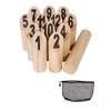 13 Piece Wooden Outdoor Throwing Game with Mesh Carry Bag