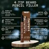 2 Pack Beard Pencil Filler for Men with 4 Tips