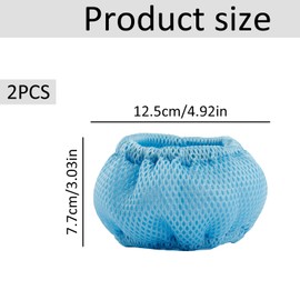 Tabanzhe 2PCS Protective Mesh Covers for Pool Filter Cartridges, Durable Replacement Strainer Nets Compatible with Mspa Hot Tubs, Swimming Pool & Spa Filter Accessories