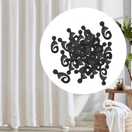 Dickly 50pcs Hooks for Gazebo Curtains,Curtain Track Hooks,Accessories,Outdoor,Hotel,Multipurpose Use