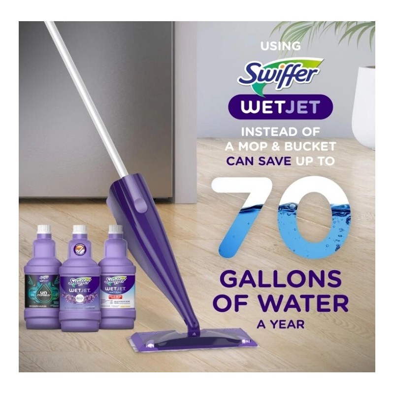 Swiffer WetJet Floor Cleaner Solution Refill, Lavender Scent | 2