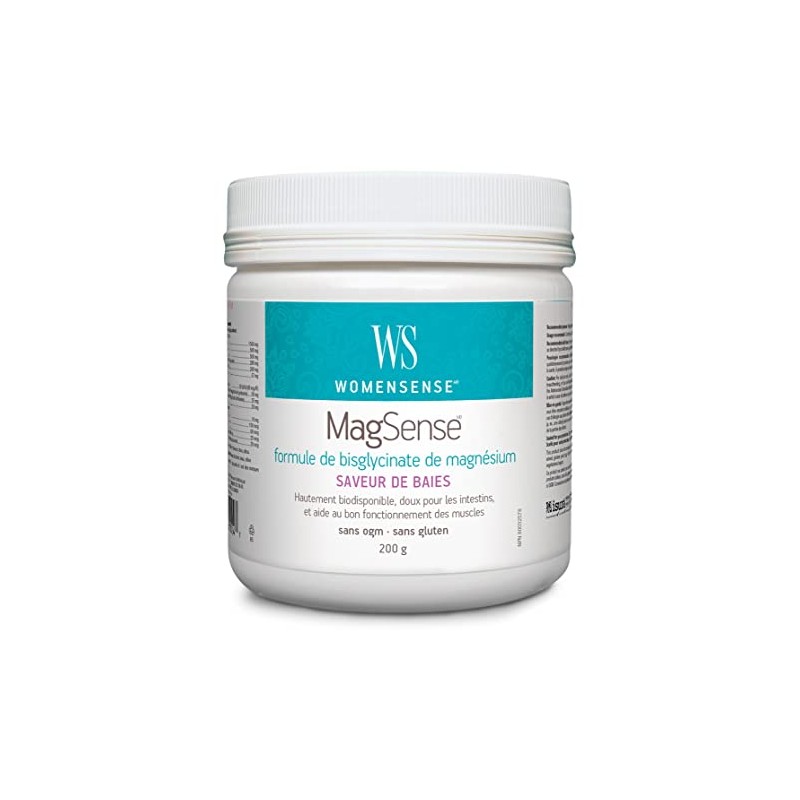 Preferred Nutrition WomenSense MagSense Magnesium Bisglycinate Formula, Highly Bioavailable Berry