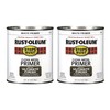 Rust-Oleum 7780502-2PK Stops Rust Clean Metal Brush On Primer, Quart,